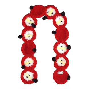 手工编织珊瑚绒系列~冬季柔软针织围巾女生保暖小众百搭毛线围脖