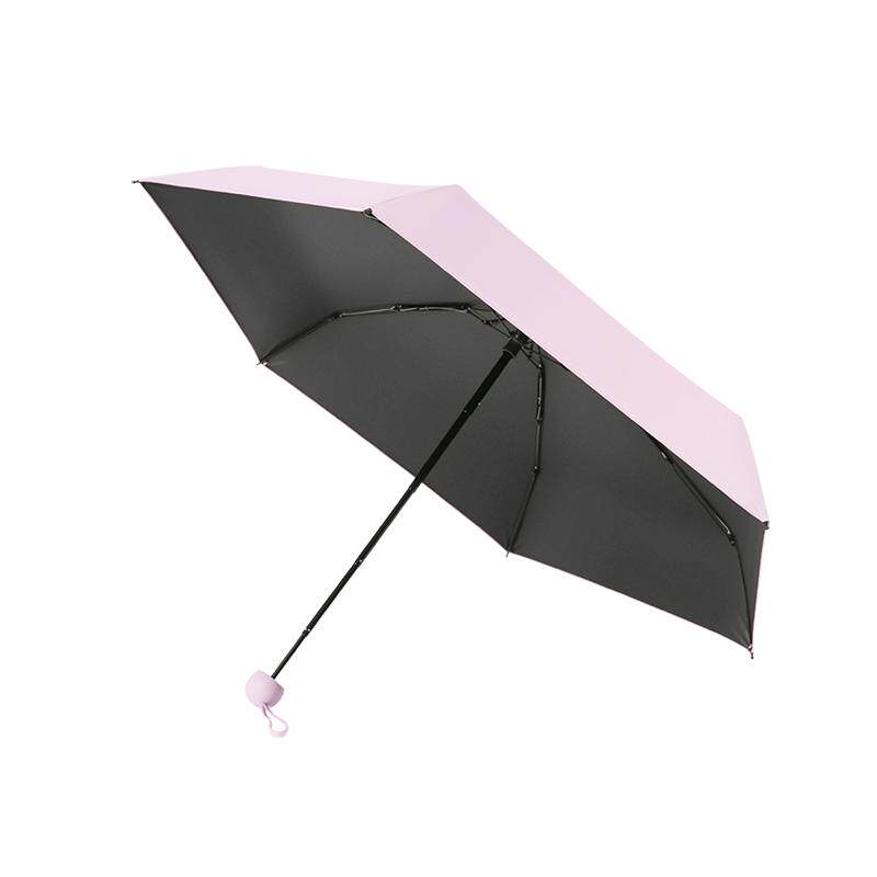 觅雨missrain口袋防晒伞晴雨两用黑胶防紫外线太阳伞轻便折叠雨伞