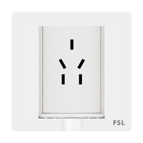 佛山照明 嵌入式隐藏插座冰箱内凹内嵌式插座五孔86暗装隐形插座