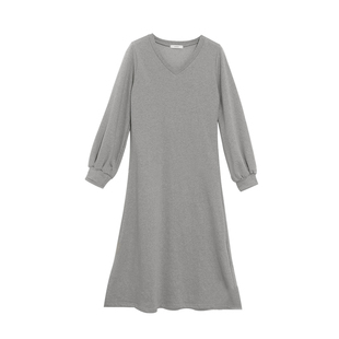 气质高级感卫衣裙女冬季加绒加厚显瘦休闲大摆裙到脚踝长款连衣裙