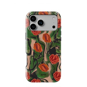 Acvoo暗夜玫瑰秘境花园繁花iPhone17Promax保护16适用于苹果15手机壳14防摔壳13不褪色12可水洗全包