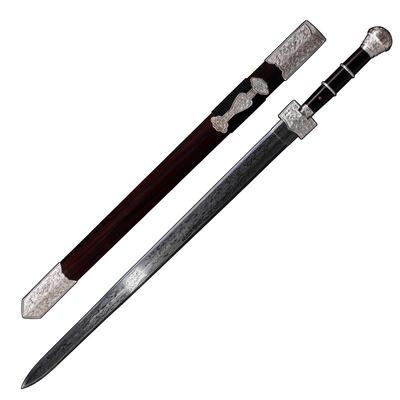 如意纯银陨铁龙泉禾字号宝剑