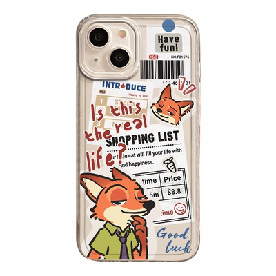 适用小米17手机壳15pro报纸尼克朱迪13ultra情侣14透明10S红米k80卡通70新款60透明50保护套11至尊版note12外