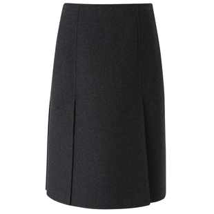 【美丽奴羊毛】IIIVIVINIKO春季新款麦尔登双面毛呢通勤半身裙女