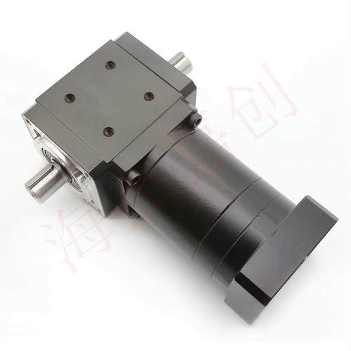 T型双出轴伺服步进无刷电机换向器直角转向齿轮箱90度行星减速机