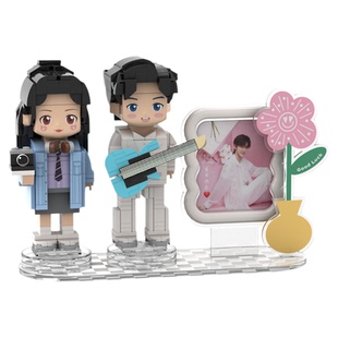 新年几偶照片定制人像积木小人手办diy生日礼物送女情侣创意摆件