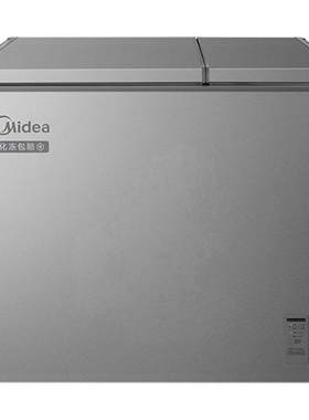 美的210升双温冰柜家用冷藏冷冻两用小型冷柜商用大容量小冰箱