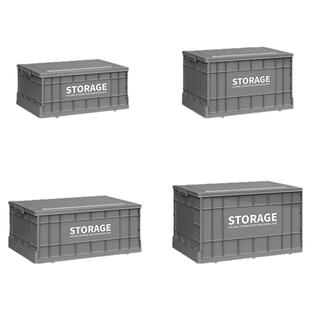 收纳箱工业风可折叠收纳柜家用衣服衣物整理箱带轮户外露营储物箱