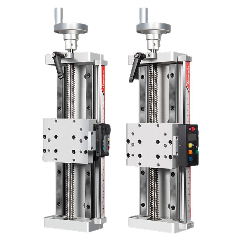 手动滑台直线模组T型丝杆电子数显XYZ微调十字精密导轨S100-X