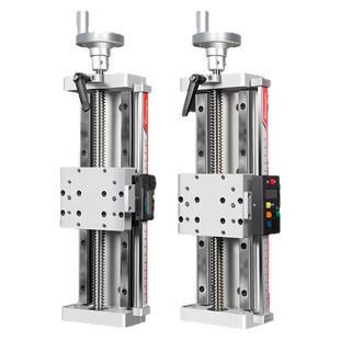 手动滑台直线模组T型丝杆电子数显XYZ微调十字精密导轨S100-X