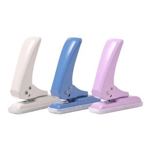 可得优单孔打孔机文具打孔器活页纸张打孔装订机小型diy圆孔40页文件打洞器 包邮9734