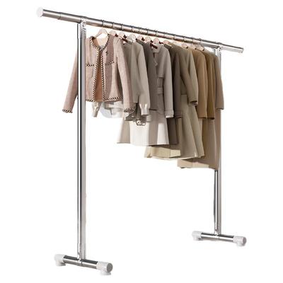 不锈钢晾衣架落地阳台伸缩晾衣杆