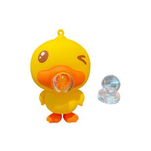 B.Duck小黄鸭钥匙扣书包挂饰可爱大公仔挂件捏捏乐吹泡泡解压玩具