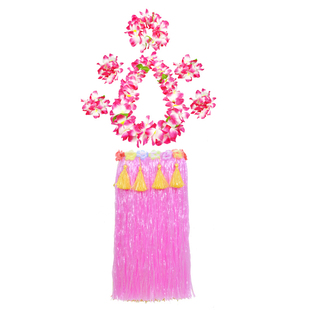 夏威夷草裙舞裙子成人海草舞蹈服装演出道具年会舞台表演加厚套装