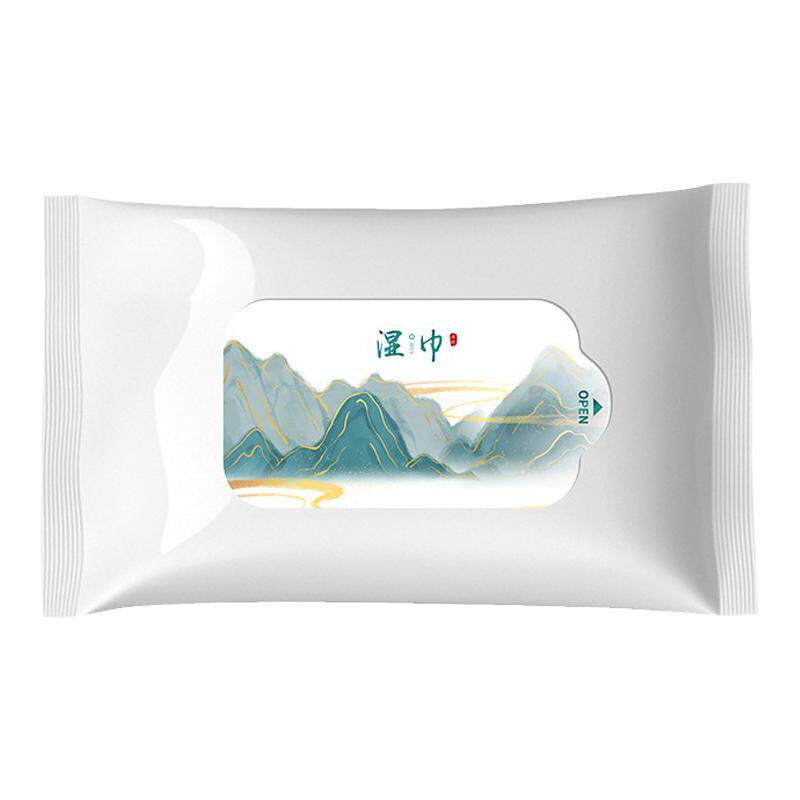 餐饮用湿巾定制可印logo图案