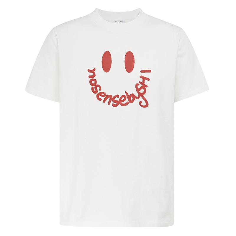 PetitBari 设计师联名款 女士设计感笑脸短袖T恤 青春活力风 原创