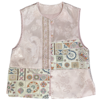 新中式国风马甲穿搭春季新品轻国风背心马夹刺绣无袖汉服唐装坎肩