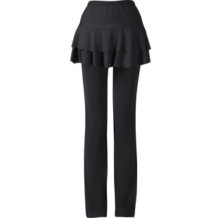 广场舞裤子莫代尔跳舞裤牛奶丝长裤子跳操运动舞蹈裙表演半身短裙