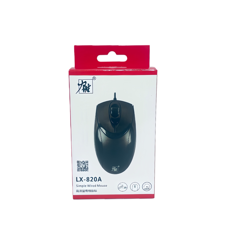 力胜LX820A USB有线光学商务家用游戏笔记本电脑台式机鼠标包邮