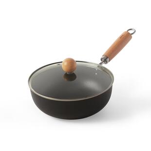 【自营】kimscook迷你小铁锅一人食炒锅家用无涂层电磁炉燃气锅具