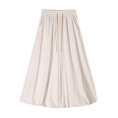 加绒慵懒风糯米花苞裙裤女2025冬