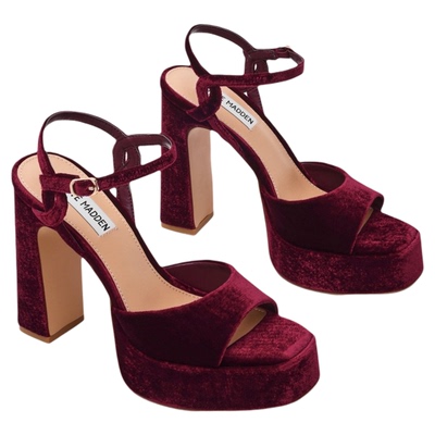 [婚礼推荐]Steve Madden思美登MILIANA粗跟凉鞋宴会鞋婚鞋秋冬新