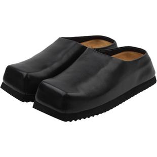 CALVINLUO 方头木屑底穆勒鞋 24春夏新品 男女同款 毕雯珺同款