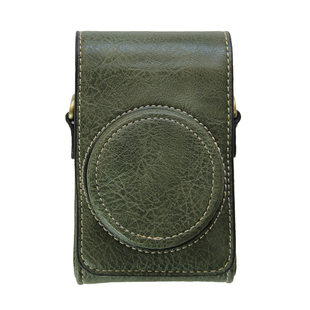 适用佳能g7x3相机套荔枝纹CCD挎包黑卡RX100皮套LX10理光GR3X gr4