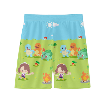 宝可梦Pokopia动漫游戏速干短裤