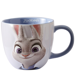 疯狂动物城浮雕陶瓷马克杯子高颜值家用情侣对杯生日礼物咖啡水杯