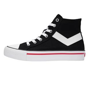 PONY帆布鞋男女同款情侣经典高帮复古撞色休闲帆布潮搭耐磨透气