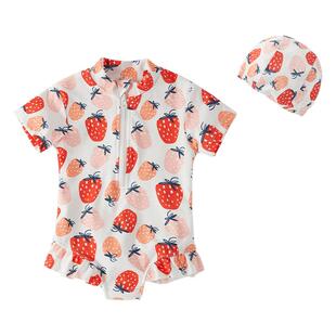 宝宝泳衣一岁儿童温泉公主幼儿可爱婴儿连体游泳衣小女孩泳装女童