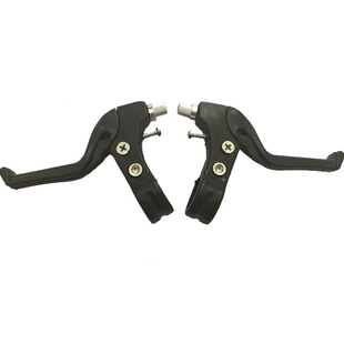 自行车儿童自行车配件自行车刹车把手童车闸把一对通用刹车皮金属