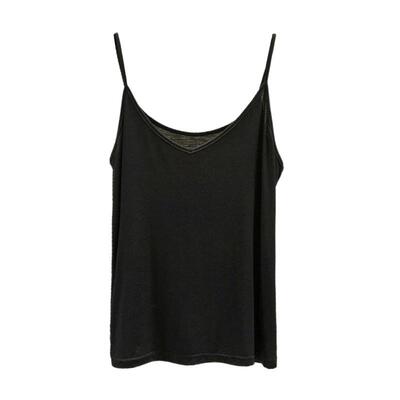 莫代尔吊带背心女春夏内搭外穿V领宽松百搭无袖打底大码薄款上衣