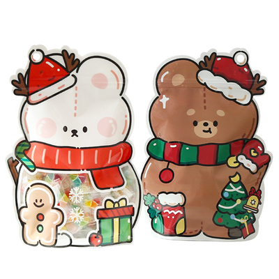 圣诞节礼物糖果包装自封礼品袋子