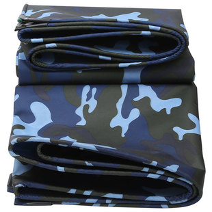 蓝花迷彩防晒篷布围布挡风摆摊防雨加厚帐篷布连廊挡雨板防风围挡