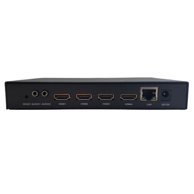 4路 HDMI高清编码器推流器支持TMP RTSP UDP SRT ONVIF录像机录制