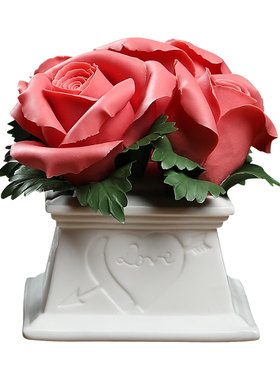 非遗手工玫瑰花摆件送老婆女友