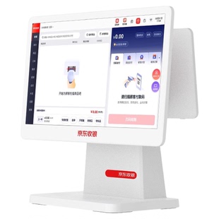 京东收银机一体机K5美容美发棋牌室儿童乐园餐饮茶楼酒店计时计次消费智能收银系统双屏扫码支付会员管理软件