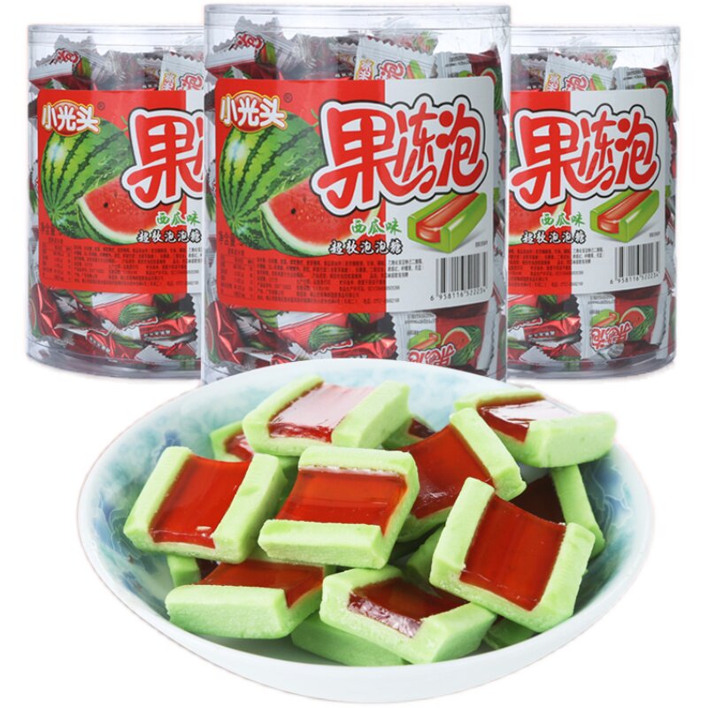 怀旧西瓜泡泡糖大礼包吃货果冻