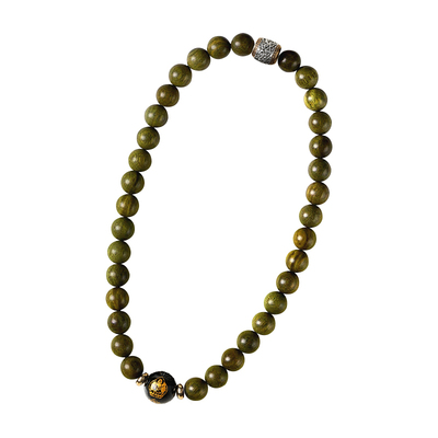 十二生肖金丝楠木双圈手串