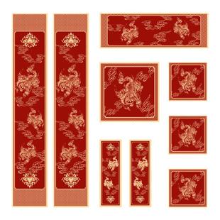 江左2026马年万年红空白加厚高档瑞兽烫金无折痕对联纸春联纸对联斗方专用纸蜡染宣纸结婚书法手写福字专用纸