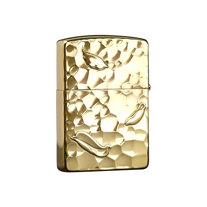 zippo打火机纯铜盔甲机