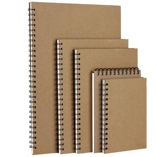 8K硬壳线圈丙烯马克笔专用绘画本A4涂色绘本画画本子不透色16K儿童小学生动漫图画彩铅水彩空白32K画本手绘A5