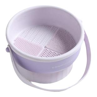 古迪化妆刷清洗碗洗晾一体硅胶洗刷神器粉扑清洁工具晾晒不伤刷毛