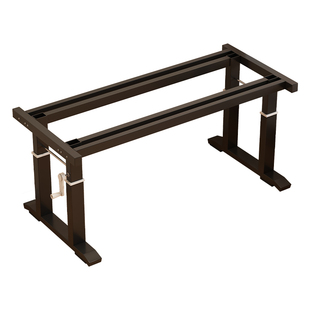 手摇升降桌腿桌架桌子配件手动学习书桌电脑桌卧室餐桌四立柱支架