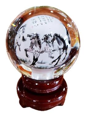 小号内画水晶球文化手工纪念品