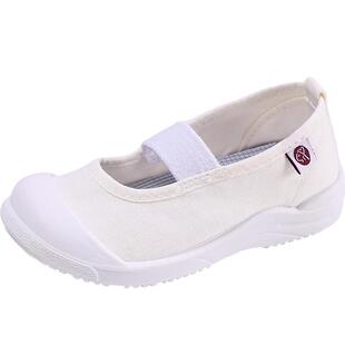 儿童帆布鞋女童布鞋2025新款小白鞋幼儿园室内鞋女宝宝软底防滑男