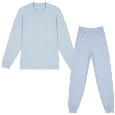 铜牛优纺棉棉毛圆领男套