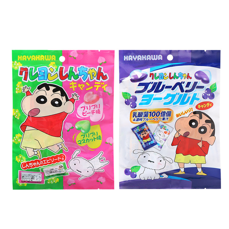 早川白桃蓝莓双拼水果味糖果